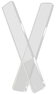 Ipetboom Glas Nagelfeile 2 Stück Nano Nagelpolierer Transparent Quadratisch Mit Aufbewahrungskoffer Nagelkunstwerkzeug Für Professionelle Maniküre Und Reisen