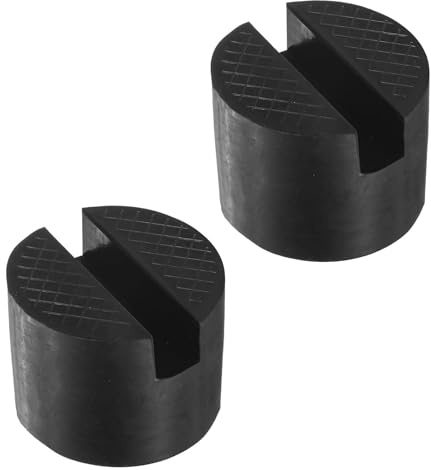 Beiyan 4 Stück Wagenheber Gummiauflage, Ø50 mm, Höhe: 38 mm Schwarz, Universelle Gummiauflage Wagenheber und Hebebühnen Rangierwagenheber Unterstellbock Gummi Jack Pad