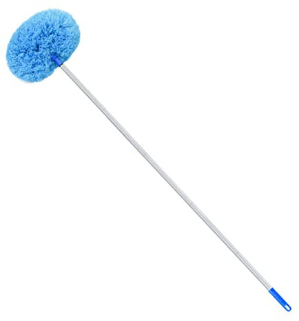 SAFIGLE Plumero Extensible Para Limpiar Telarañas y Ventiladores De Techo Mango Limpiador De Polvo Para Techos y Ventiladores