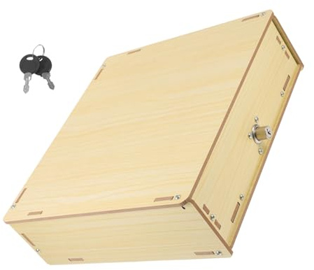 BCOATH Organizer Per Cassetto Contanti in Legno Multifunzionale, Vassoio Per Registratore Di Cassa Scomparti, Contenitore Per Banconote e Monete Per Negozi e Scrivania