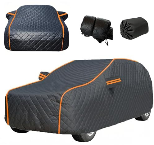 Hagelschutzplane Auto für Mini Cooper Countryman 2011-2025 Hagel Abdeckung Outdoor Abdeckplane,5-lagige Verdickung Allwetter-Wasserdicht UV-Schutz Hagelschutz Hagelschaden Autoabdeckung,Schwarz-CT