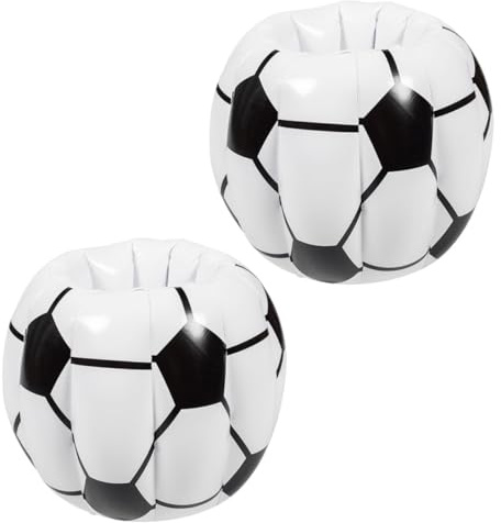 POPETPOP Ballon de Plage de Football Gonflable Seau à Glace Décoratif Original Forme de Ballon de Football pour Fêtes