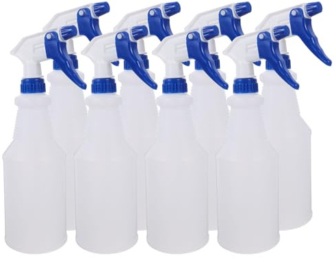 Alipis Pack de 8 Botellas Pulverizadoras Pequeñas de Plástico 750 Ml Rociador de Agua Confiable para Riego y Limpieza Pulverizador Ligero Boquilla de Color Reutilizable Color Aleatorio