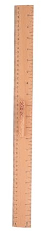 HOODANCOS Righello da Sarta in Legno 50 CM Doppia Scala per Misurazioni Precise Strumento Didattico per Cucito e Quilting per Attività in Classe e Lavori Artigianali
