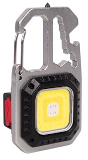 Cofan Mini Linterna LED COB Recargable 500 lm, 7 Modos de Luz, Linterna Llavero, Abrebotellas, Puntas y Llaves, Llavero Multifuncional, Linterna de Bolsillo