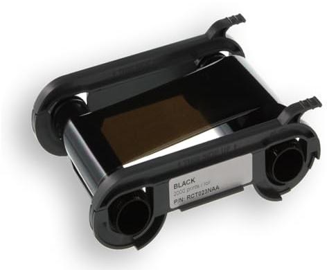 Evolis Colour Ribbon, Black Monochrome, RCT023NAA (Monochrome for up to 2000 Cards, for Primacy, Zenius, Elypso)