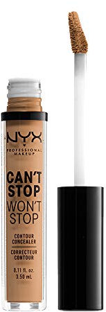 NYX Professional Makeup Can't Stop Won't Stop Contour Concealer - wasserfester flüssiger Abdeckstift, Kaschieren & Highlighten, 3, 5 ml, Neutral Buff 10.3