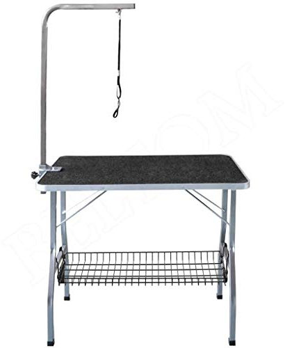 Beltom® Trimmtisch Schertisch Haustier Pflegetisch für Hunde Katze Grooming Table Adjustable Portable Foldable Dog Cat Feet Arm Noose 91x61x82 cm. - Sirl
