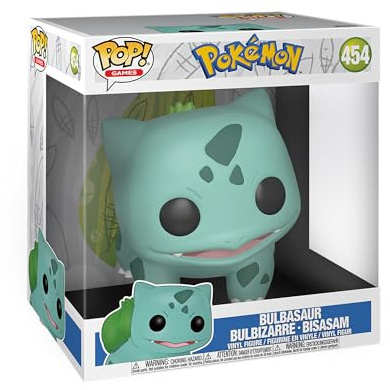Funko POP! Spel: Pokemon - 10 tum Bulbasaur - Samlarobjekt vinylfigur - Presentidé - Officiella varor - Leksaker för barn och vuxna - TV-spel fans - modellfigur för samlare och display