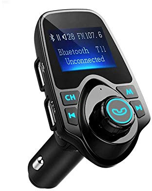 T11 Wireless Bluetooth FM Transmitter Handsfree Car Kit MP3 Player Wireless Bluetooth Adapter with Dual USB Port Car Kit
