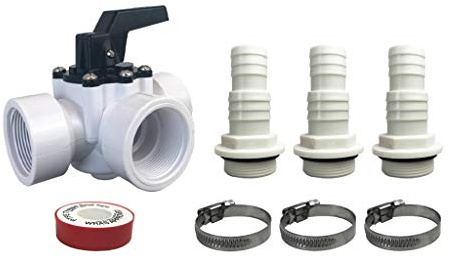 well2wellness® Pool Bypass Set 8-teilig für Pool Solarheizung, Poolheizung und Wärmepumpe
