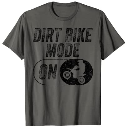 Modalità divertente della bici della sporcizia sul regalo per i ragazzi degli uomini del motociclista di motocross Maglietta