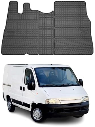 OMAC Gummi Fußmatten kompatibel mit Citroen Jumper 1994-2006 Automatten Gummi Schwarz 3tlg