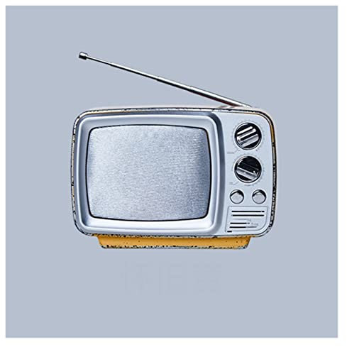 Retro televisor Bluetooth Altavoz Radio Grabador de Radio Antiguo 80s Tarjeta portátil Pequeño Estéreo (Color : Nostalgic Yellow, Size : 11)