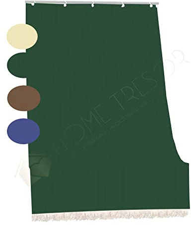 Home Tresor Tenda da Sole per Balconi in Tessuto Resistente per Esterno con Anelli e Ganci, Tenda Parasole a Cascata da Finestra e Veranda, Tinta Unita (280x300 cm, Verde)