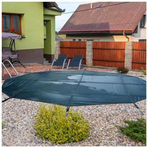 Winterpoolabdeckung Rund Masche Sicherheitsabdeckung Für Unterirdische Schwimmbecken Für Winter Pooldeckel, Blatt-Netz Prävention Des Ertrinkens Kinder Tierschutz ( Color : Green , Size : 16ft/480cm D