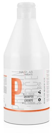 SALERM - Stärkendes Shampoo - Multi-Protein-Shampoo Hair Lab - 600 ml - Füllt den Mangel an natürlichem Keratin - Versorgt die Mähne mit Körper - Stärkt und repariert das Haar - Parabenfrei