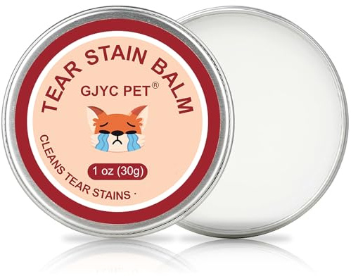Balsamo Rimuovi Macchie di Lacrime per Animali Domestici - 1 oz (30g) Cura Naturale a Base Vegetale per Occhi di Cani e Gatti - Pulisce Delicatamente e Ripristina Occhi Scintillanti
