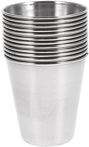 MAGICLULU Dickwandiges Weinglas Aus Edelstahl Tragbares Becher-schnapsbecher-set Für Bar Restaurant Zuhause
