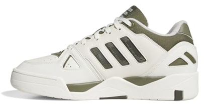 Adidas Uomo Midcity Low Shoes, off White/Olive Strata/Shadow Olive, 45 1/3 EU