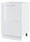Cuisineandcie – MUEBLE COCINA BAJA BAS BELLISSI blanco brillante 1 puertas L 50 cm + 1 estante – Mueble bajo cocina almacenamiento, mueble cocina, armario bajo