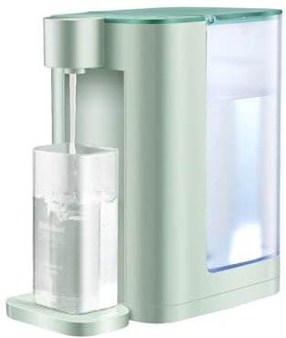 Water Dispenser 2.8L Instant Heating Water Dispenser Electric Pump 2000W 3s Fast Heat Dispensador Bottle Dispenser Smart Electric Kettle can Provide hot Water(Green)