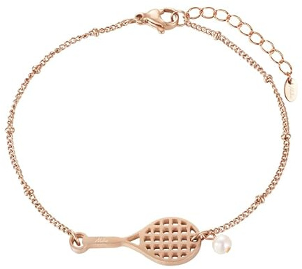 Aloha® Tennisarmband aus Stahl, Geschenkidee für Herren, Damen, Jungen, verstellbar, Taglia Unica, Edelstahl, Kein Edelstein