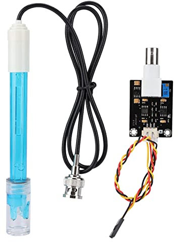 PH Meter,PH Sensor Module with PH Probe for Measuring PH Value of Aqueous Solution,0to 14PH Range Measuring