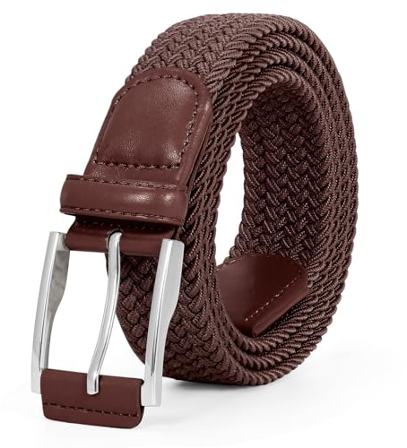 JasGood Geflochtener Stretchgürtel Stoffgürtel Elastischer Gürtel für Herren und Damen Dehnbarer Flechtgürtel Golfgürtel für Herren Jeans Hosen