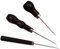 TSUOUKL 3 Piezas Lezna de Madera Profesional - Herramientas para Costura en Cuero, Aguja de Acero Inoxidable con Empuñadura Antideslizante