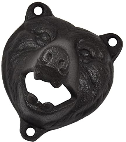 GRIRIW Apribottiglie A Forma Di Orso Squisito Apribottiglie Da Parete in Ferro Design Salvaspazio Per Bar