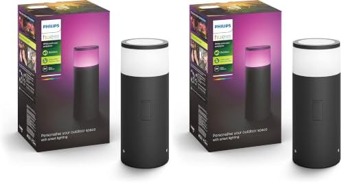 Philips Hue White and Color Ambiance LED Calla Extension for Outdoor use, dimmable, up to 16 Million Colors, controllable via app [Energy Class G] (Packung mit 2)