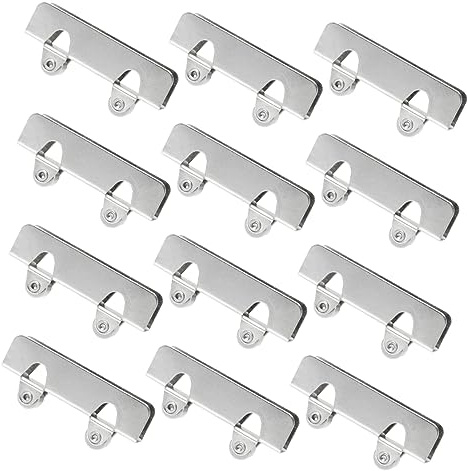 VILLCASE 1set Double Wheel Glass Door Sliding Wheel Clamps for Smooth Operation Durable Furniture Accessories for Display Cabinets Mobile Counters and Wine Cabinets 20pcs