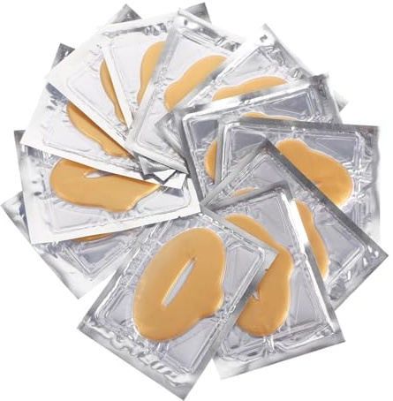 VICASKY Maschera Labbra Idratante 25 Pezzi Fodera in Fibra Vegetale per Cura Labbra e Nutrimento Profondo per Casa e Viaggio