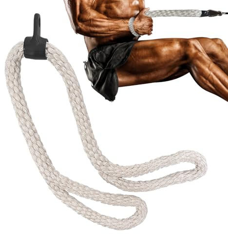 Huayeex Cuerda para Tríceps de Polea - Equipo de Entrenamiento para Fortalecimiento de Músculos Antebrazo Antideslizante,Accesorio de Cuerda para Poleas | para Gimnasio en Casa y Fitness