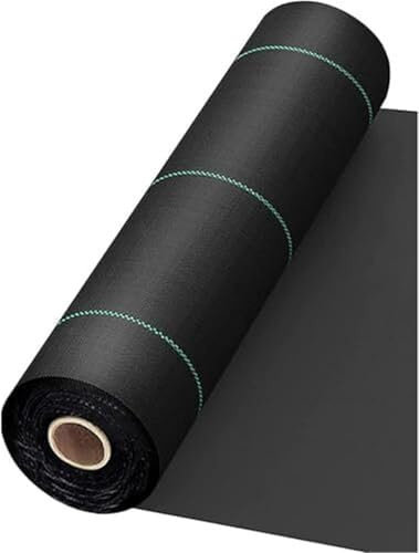 EYRMQWJPC Control de Malas Hierbas, Membrana de Cobertura del Suelo for tapete jardinería: Duradera, Resistente a los Rayos UV, con Control erosión, Tela for paisajismo jardín(0.91x15m(3x50ft))