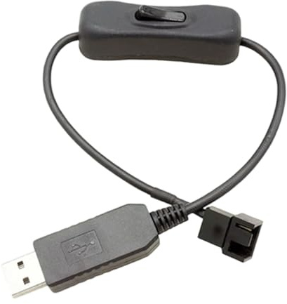 Generisch Gehäuselüfter Adapter - 3-Pin/4-Pin USB Anschluss,Lüfter Drehzahlregler - für PC Computer Desktop elektronische Geräte Kühlsystem