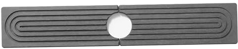 Nuiorfty Tapis de Robinet en Pierre de Diatomée 61x10 cm Absorbant et Antidérapant Gris Foncé - Protection Évier Cuisine et Salle Bain