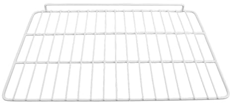 SHINEOFI Étagère Intérieure de Réfrigérateur en Acier Inoxydable Blanc, Séparateur Amovible Rail de Protection Simple Face pour Compartiment Congélateur en Dortoir