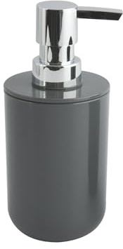 MSV Seifenspender Inagua Flüssigseifen-Spender, Fassungsvermögen 7 x 7 x 16 cm - Grau