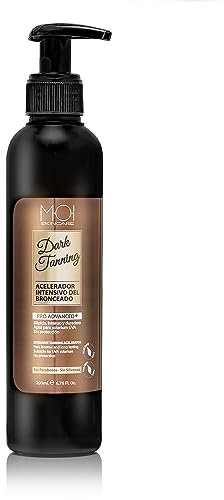 DARK TANNING Acceleratore intensivo dell'abbronzatura speciale Solarium 200 ml MOI professionale