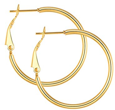 PROSTEEL Set mit Ohrringen für Herren und Damen, Schmuck, Unisex, modisch, aus Edelstahl 316L, vergoldet, aus schwarzem Metall, 3 Stück oder 4 Stück
