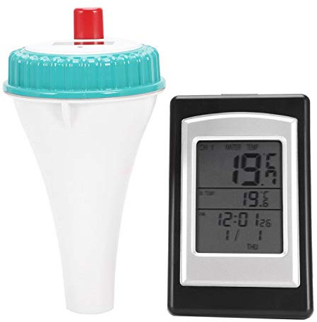 Thermomètre professionnel sans fil numérique de piscine thermomètre à eau récepteur lanceur piscine extérieur thermomètre