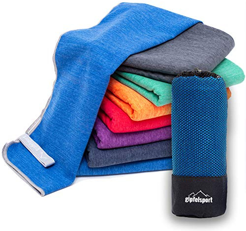 gipfelsport Mikrofaser Handtuch Set - Microfaser Handtücher für Sauna, Fitness, Sport | Strandtuch, Sporthandtuch | 8 Größen | 13 Farben