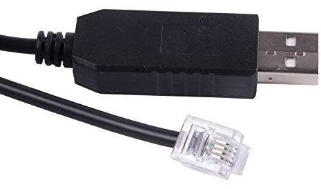 USB auf RJ11 RJ12 6P4C Kabel für Skywatcher EQ6 EQ5 HEQ5 EQMOD ASCOM PC zum Anschluss des Synscan-Handcontroller-Upgrades (180 cm, USB auf RJ11/6p4c)