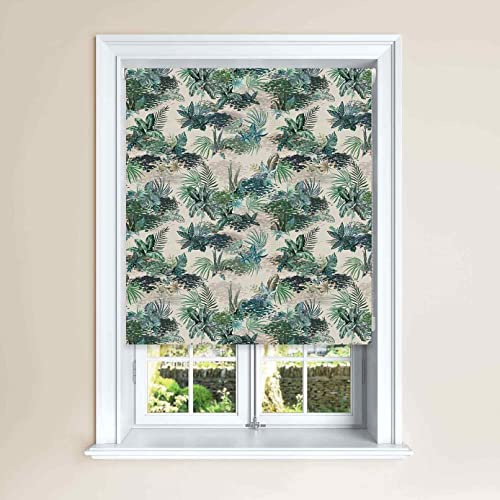 Lister Cartwright Jungle Design Blackout Roller Windows Blinds Easy Fit Child Safety Cut To Size Fixing Included Made to Measure (Mockingbird,150 x140 cm)