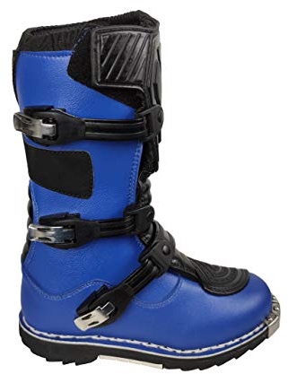 WinNet Stivaletti da Bambino per Mini Moto Cross Quad BMX Off-Road con Protezioni