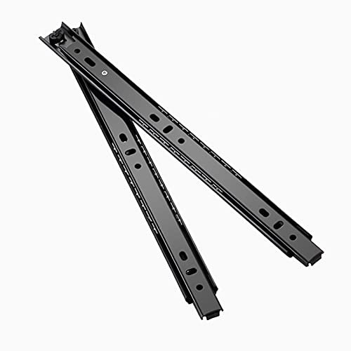 WAOUY Schubladenführungen Mit Vollauszug 250 300 350 400 450mm Schubladenschiene Teleskopschiene Keyboard Schubladenführung Blum 27mm Breit 25kg 1Paar (Size : 250mm/10in)