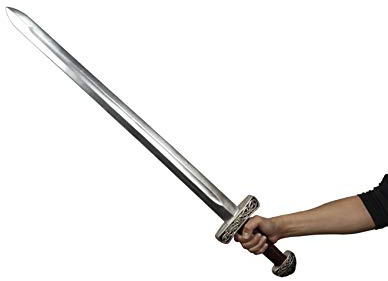 QUETZALCOATLUS Vikings Viking Age Medioevo PU Schiuma Spada Giocattolo per Berserker Soldato Cavaliere Cavaliere Guerriero Costume Battle Play Halloween Cosplay LARP Rievocazioni Medievali