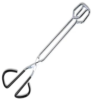 Pinza da cucina a forbice per barbecue, in acciaio inox, con manico antiscivolo per barbecue, pasticceria